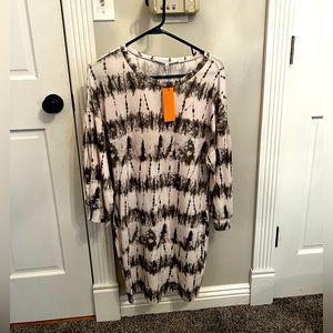 Black/white Tie Dye Dress